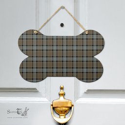 Scottish Graham of Menteith Weathered Clan Tartan Door Sign - Classic Scottish Plaid Tartan Plaid