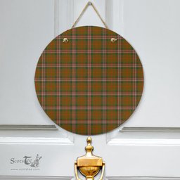 Scottish SCOTT BROWN MODERN Clan Tartan Door Sign - Classic Scottish Plaid Tartan Plaid