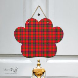 Scottish MacColl Modern Clan Tartan Door Sign - Classic Scottish Plaid Tartan Plaid