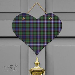 Scottish Galbraith Modern Clan Tartan Door Sign - Classic Scottish Plaid Tartan Plaid