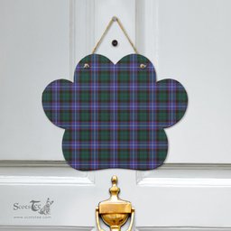 Scottish Guthrie Modern Clan Tartan Door Sign - Classic Scottish Plaid Tartan Plaid