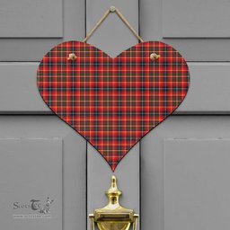 Scottish Innes Modern Clan Tartan Door Sign - Classic Scottish Plaid Tartan Plaid