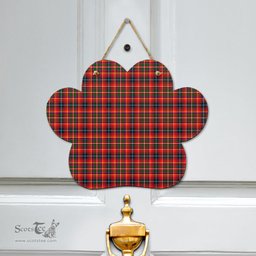 Scottish Innes Modern Clan Tartan Door Sign - Classic Scottish Plaid Tartan Plaid