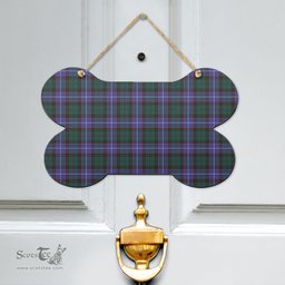 Scottish Guthrie Modern Clan Tartan Door Sign - Classic Scottish Plaid Tartan Plaid
