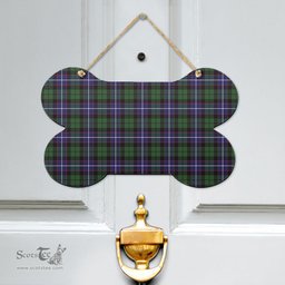 Scottish Galbraith Modern Clan Tartan Door Sign - Classic Scottish Plaid Tartan Plaid