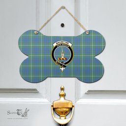 Scottish MacIntyre Hunting Ancient Clan Tartan Door Sign - Crest Classic Scottish Plaid Tartan Plaid