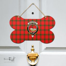 Scottish MacDonald of Sleat Clan Tartan Door Sign - Crest Classic Scottish Plaid Tartan Plaid