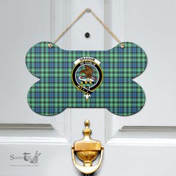 Scottish Graham of Montrose Ancient Clan Tartan Door Sign - Crest Classic Scottish Plaid Tartan Plaid