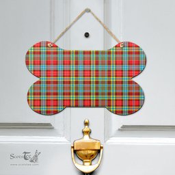 Scottish Ogilvie Clan Tartan Door Sign - Classic Scottish Plaid Tartan Plaid