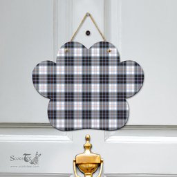 Scottish MacRae Dress Modern Clan Tartan Door Sign - Classic Scottish Plaid Tartan Plaid