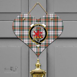 Scottish MacDuff Dress Ancient Clan Tartan Door Sign - Crest Classic Scottish Plaid Tartan Plaid