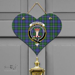 Scottish Robertson Hunting Modern Clan Tartan Door Sign - Crest Classic Scottish Plaid Tartan Plaid