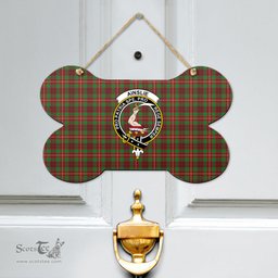 Scottish Ainslie Clan Tartan Door Sign - Crest Classic Scottish Plaid Tartan Plaid