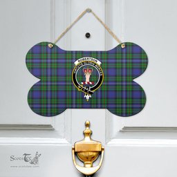 Scottish Robertson Hunting Modern Clan Tartan Door Sign - Crest Classic Scottish Plaid Tartan Plaid