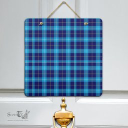 Scottish MacSporran Ancient Clan Tartan Door Sign - Classic Scottish Plaid Tartan Plaid