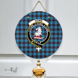 Scottish Home Ancient Clan Tartan Door Sign - Crest Classic Scottish Plaid Tartan Plaid