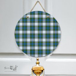 Scottish Campbell Dress Clan Tartan Door Sign - Classic Scottish Plaid Tartan Plaid