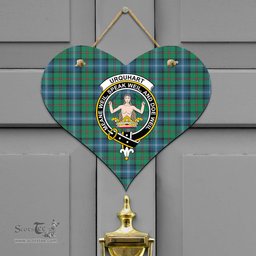 Scottish Urquhart Ancient Clan Tartan Door Sign - Crest Classic Scottish Plaid Tartan Plaid