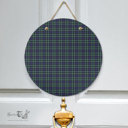 Scottish Graham of Montrose Modern Clan Tartan Door Sign - Classic Scottish Plaid Tartan Plaid