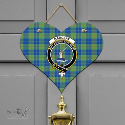 Scottish Barclay Hunting Ancient Clan Tartan Door Sign - Crest Classic Scottish Plaid Tartan Plaid