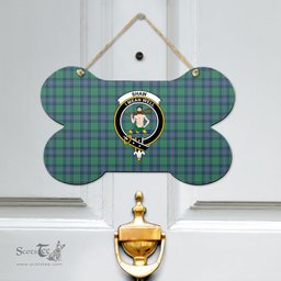 Scottish Shaw Ancient Clan Tartan Door Sign - Crest Classic Scottish Plaid Tartan Plaid