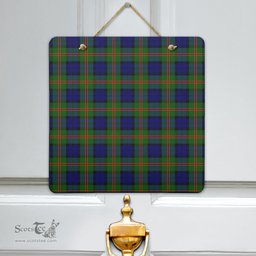 Scottish Dundas Modern 02 Clan Tartan Door Sign - Classic Scottish Plaid Tartan Plaid