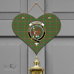 Scottish MacKinnon Hunting Modern Clan Tartan Door Sign - Crest Classic Scottish Plaid Tartan Plaid