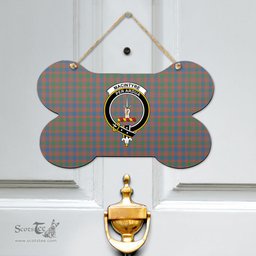 Scottish MacIntyre Ancient Clan Tartan Door Sign - Crest Classic Scottish Plaid Tartan Plaid