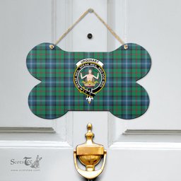 Scottish Urquhart Ancient Clan Tartan Door Sign - Crest Classic Scottish Plaid Tartan Plaid