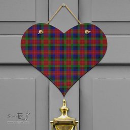 Scottish Tennant Clan Tartan Door Sign - Classic Scottish Plaid Tartan Plaid