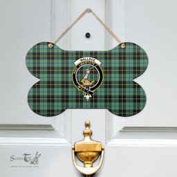 Scottish Wallace Hunting Ancient Clan Tartan Door Sign - Crest Classic Scottish Plaid Tartan Plaid