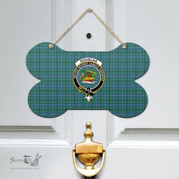 Scottish Douglas Ancient Clan Tartan Door Sign - Crest Classic Scottish Plaid Tartan Plaid