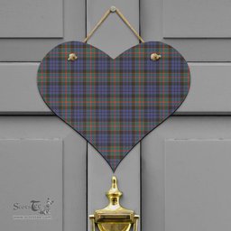 Scottish Fletcher of Dunans Clan Tartan Door Sign - Classic Scottish Plaid Tartan Plaid