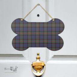 Scottish Fletcher of Dunans Clan Tartan Door Sign - Classic Scottish Plaid Tartan Plaid