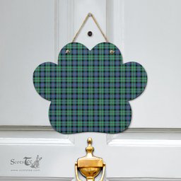 Scottish Rose Hunting Ancient Clan Tartan Door Sign - Classic Scottish Plaid Tartan Plaid
