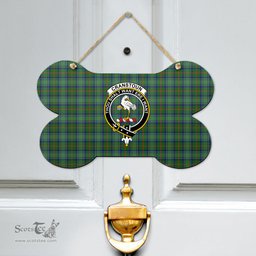 Scottish Cranstoun Clan Tartan Door Sign - Crest Classic Scottish Plaid Tartan Plaid