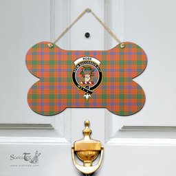 Scottish Ross Ancient Clan Tartan Door Sign - Crest Classic Scottish Plaid Tartan Plaid