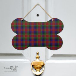Scottish Tennant Clan Tartan Door Sign - Classic Scottish Plaid Tartan Plaid