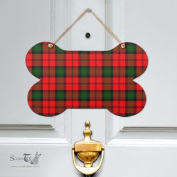 Scottish Kerr Modern Clan Tartan Door Sign - Classic Scottish Plaid Tartan Plaid