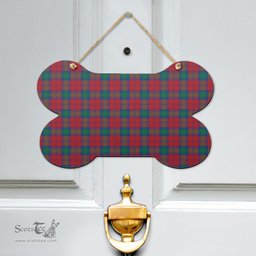 Scottish Lindsay Modern Clan Tartan Door Sign - Classic Scottish Plaid Tartan Plaid
