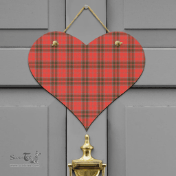 Scottish Grant Weathered Clan Tartan Door Sign - Classic Scottish Plaid Tartan Plaid