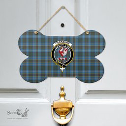 Scottish Cockburn Modern Clan Tartan Door Sign - Crest Classic Scottish Plaid Tartan Plaid