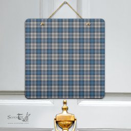 Scottish Napier Modern Clan Tartan Door Sign - Classic Scottish Plaid Tartan Plaid