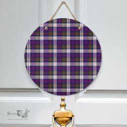 Scottish MacDonald Dress Modern Clan Tartan Door Sign - Classic Scottish Plaid Tartan Plaid