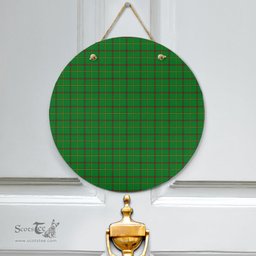 Scottish Tribe of Mar Clan Tartan Door Sign - Classic Scottish Plaid Tartan Plaid