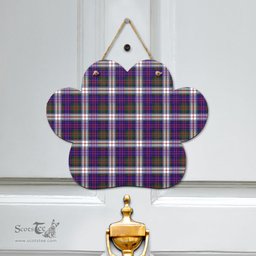 Scottish MacDonald Dress Modern Clan Tartan Door Sign - Classic Scottish Plaid Tartan Plaid