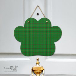 Scottish Tribe of Mar Clan Tartan Door Sign - Classic Scottish Plaid Tartan Plaid