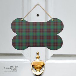 Scottish Chisholm Hunting Ancient Clan Tartan Door Sign - Classic Scottish Plaid Tartan Plaid
