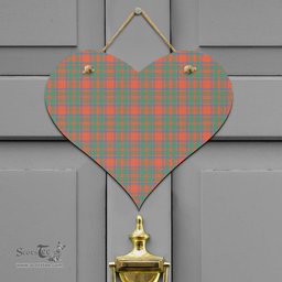 Scottish MacKintosh Ancient Clan Tartan Door Sign - Classic Scottish Plaid Tartan Plaid