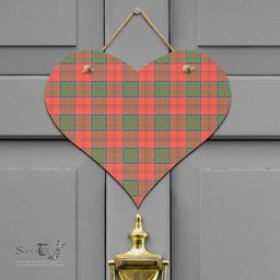Scottish Grant Ancient Clan Tartan Door Sign - Classic Scottish Plaid Tartan Plaid